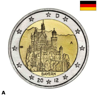 Germany 2 Euro 2012 A "Bavaria" UNC