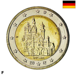 Germany 2 Euro 2012 F "Bavaria" UNC