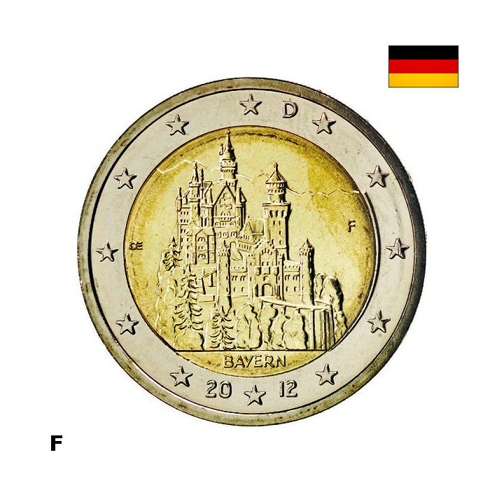 Germany 2 Euro 2012 F "Bavaria" UNC