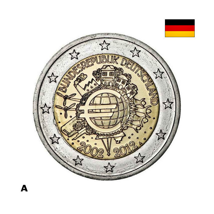 Germany 2 Euro 2012 A "TYE" UNC