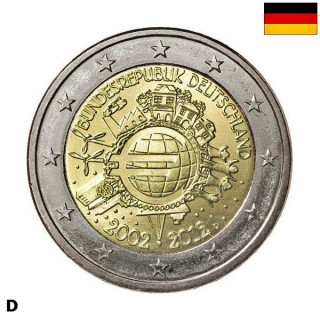 Germany 2 Euro 2012 D "TYE" UNC
