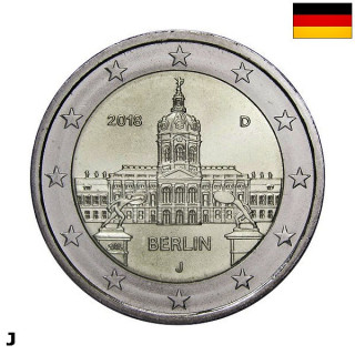 Germany 2 Euro 2018 J "Berlin" UNC