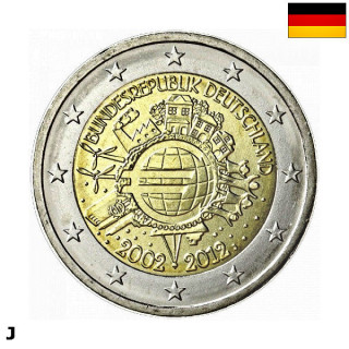 Germany 2 Euro 2012 J "TYE" UNC