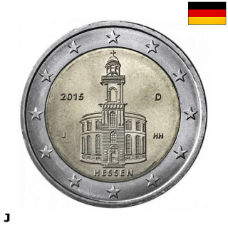 Germany 2 Euro 2015 J "Hessen" UNC