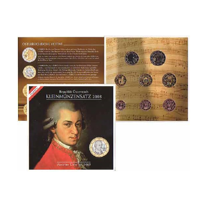 Austria Official Euro Set (3,88€) 2003 BU