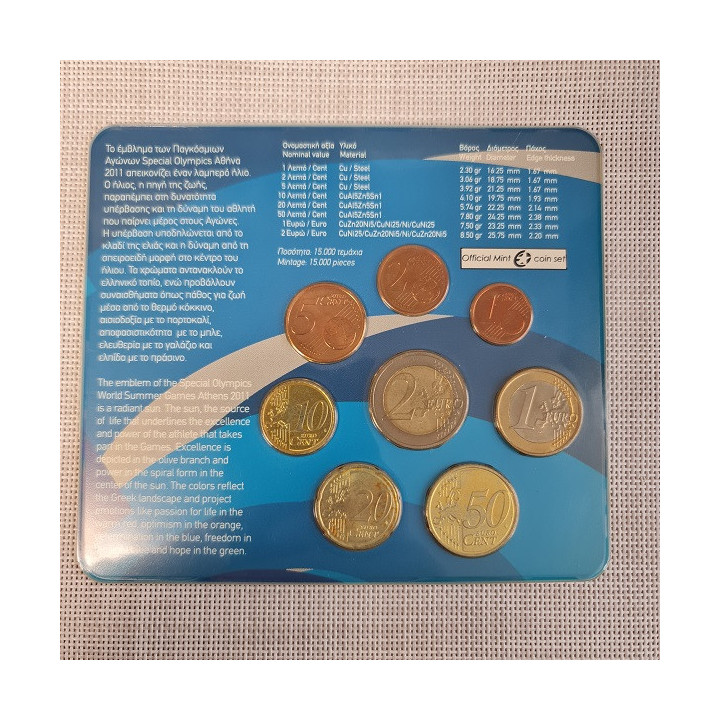 Greece Euro Set (3,88€) 2011 BU
