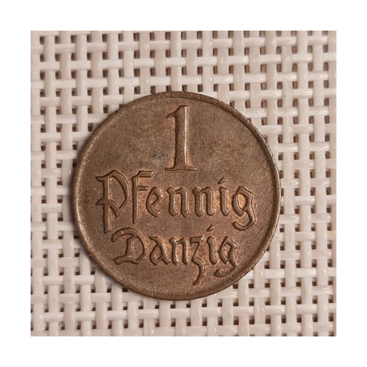 Danzig 1 Pfennig 1923 KM-140 VF