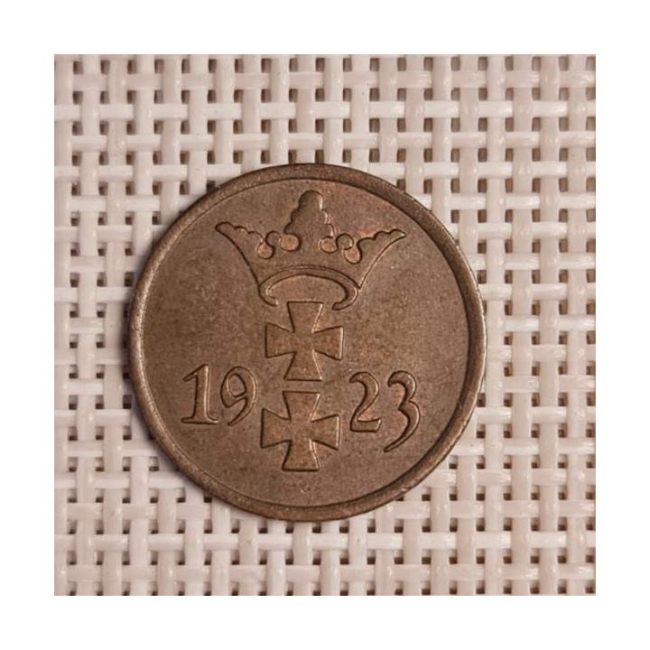 Danzig 1 Pfennig 1923 KM-140 VF