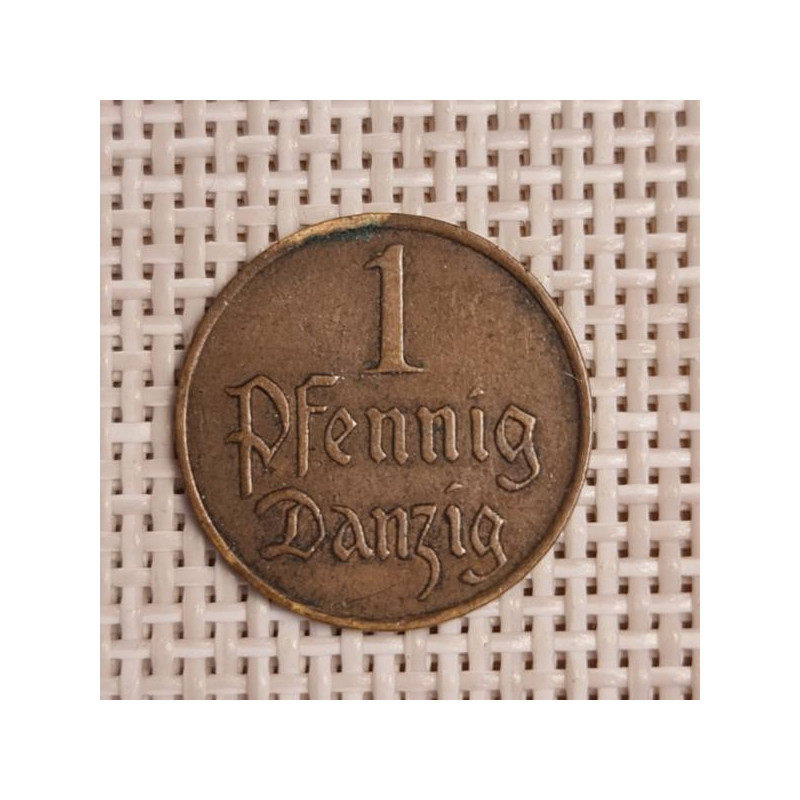 Danzig 1 Pfennig 1930 KM-140 VF
