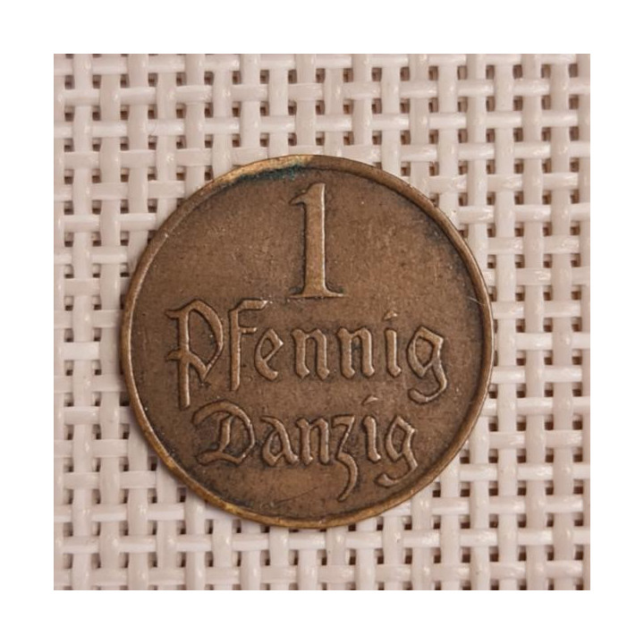 Danzig 1 Pfennig 1930 KM-140 VF