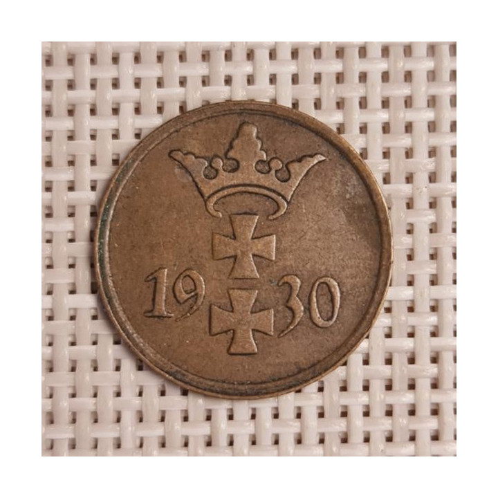 Danzig 1 Pfennig 1930 KM-140 VF