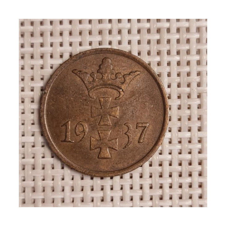 Danzig 1 Pfennig 1937 KM-140 VF