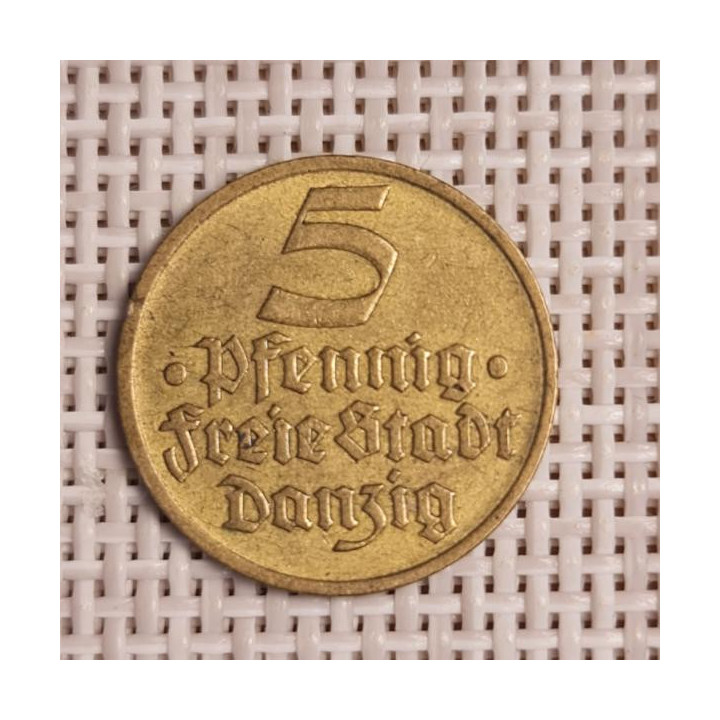 Danzig 5 Pfennig 1932 KM-151 VF