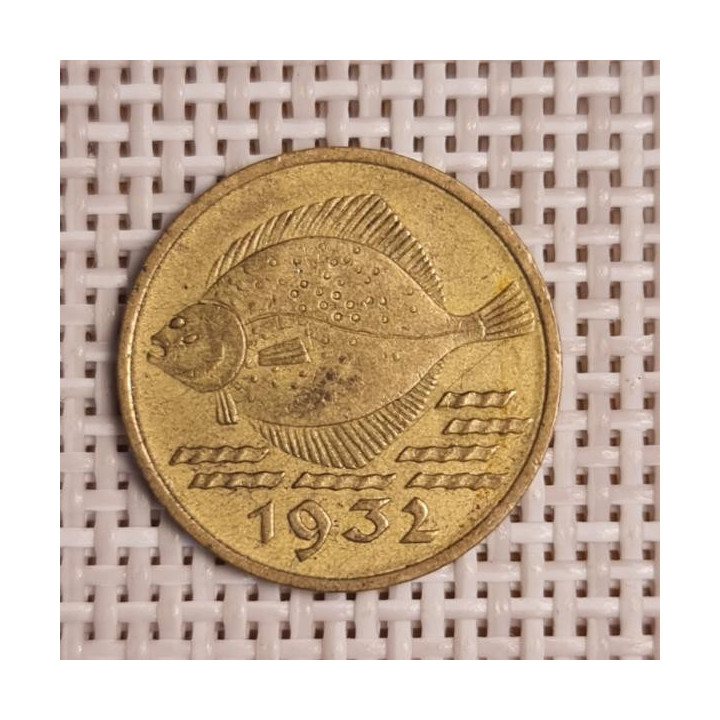 Danzig 5 Pfennig 1932 KM-151 VF