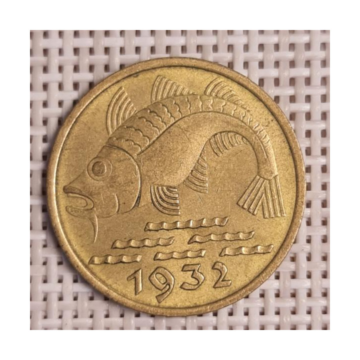 Danzig 10 Pfennig 1932 KM-152 VF