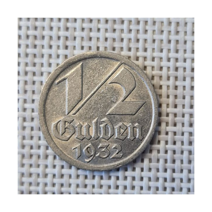Danzig ½ Gulden 1932 KM-153 VF/XF