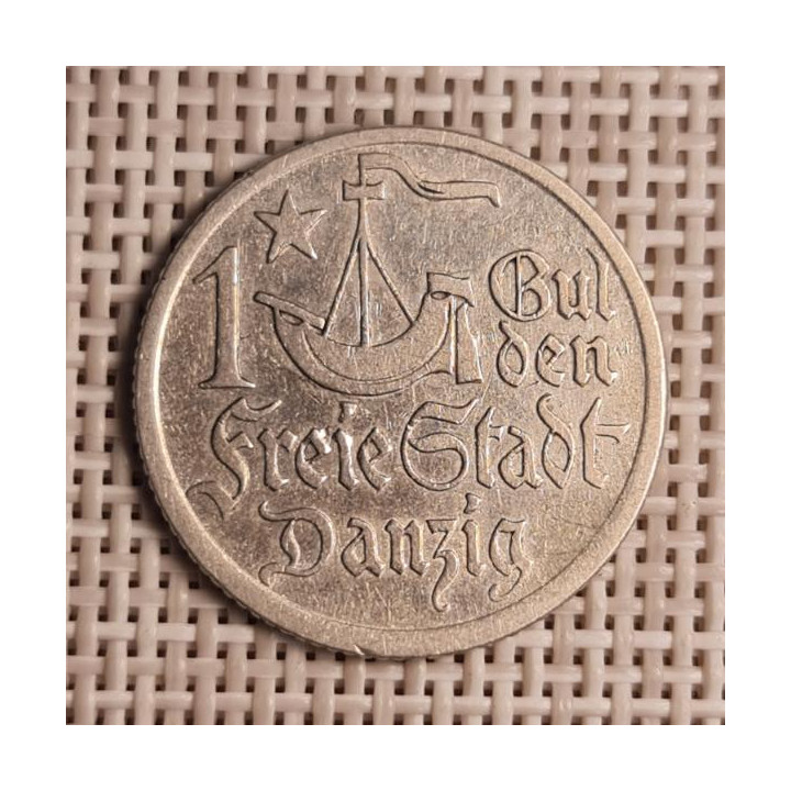 Danzig 1 Gulden 1923 KM-145 VF