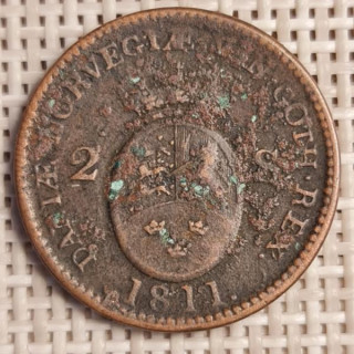 Denmark 2 Skilling 1811 KM-670 F
