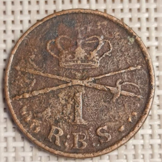 Denmark 1 Rigsbankskilling 1842 KM-726 F