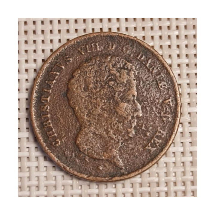Denmark 1 Rigsbankskilling 1842 KM-726 F