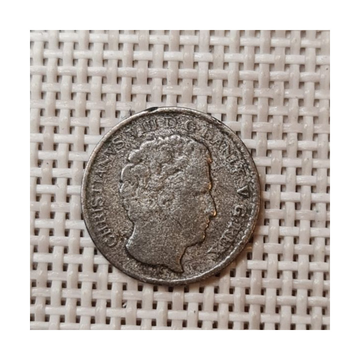Denmark 3 Rigsbankskilling 1842 KM-729 F