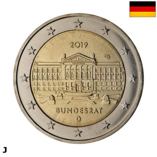Germany 2 Euro 2019 J "Bundesrat" UNC