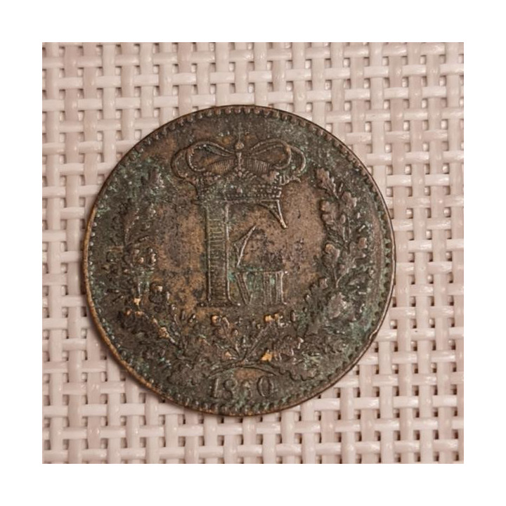 Denmark 1 Skilling Rigsmont 1860 KM-763 F