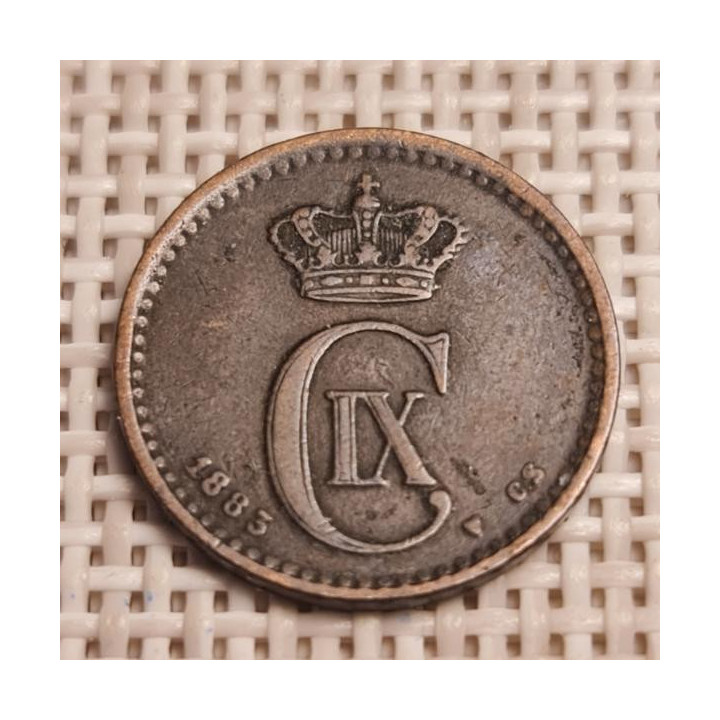 Denmark 1 Øre 1883 KM-792 VF