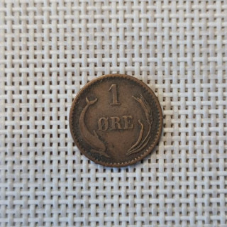 Denmark 1 Øre 1894 KM-792 VF
