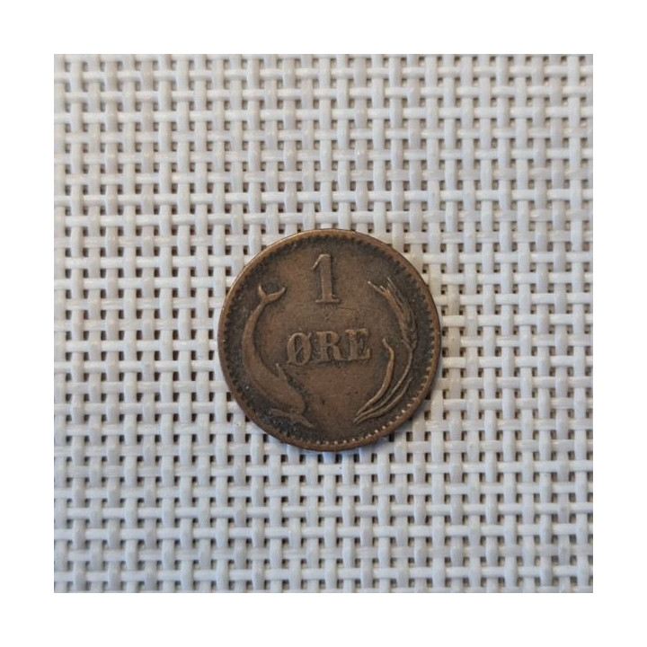 Denmark 1 Øre 1894 KM-792 VF