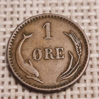 Denmark 1 Øre 1899 KM-792 VF