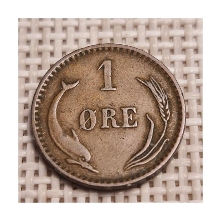 Denmark 1 Øre 1899 KM-792 VF