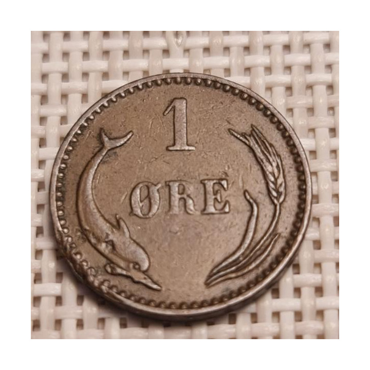 Denmark 1 Øre 1902 KM-792 VF