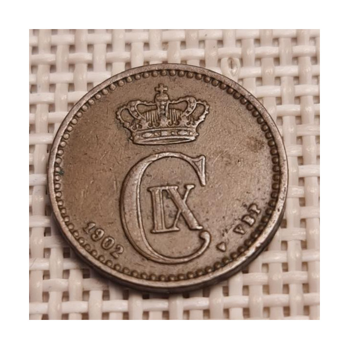 Denmark 1 Øre 1902 KM-792 VF