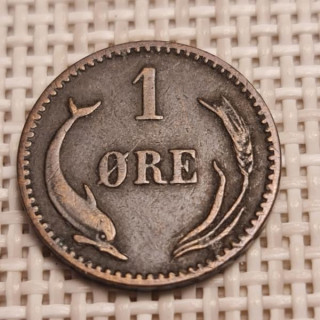 Denmark 1 Øre 1904 KM-792 VF