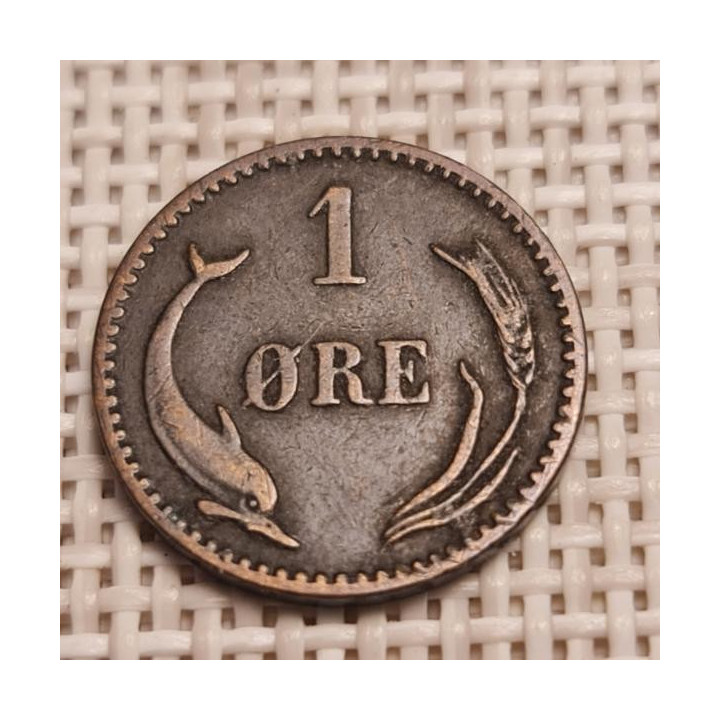 Denmark 1 Øre 1904 KM-792 VF