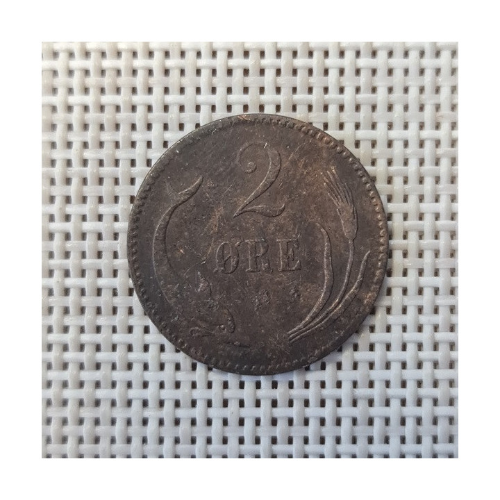 Denmark 2 Øre 1875 KM-793 F
