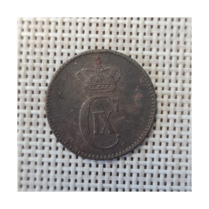 Denmark 2 Øre 1875 KM-793 F