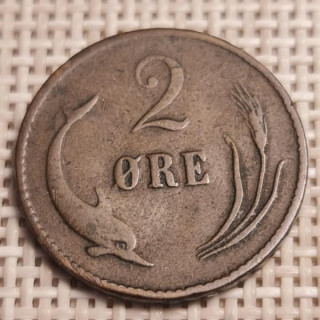 Denmark 2 Øre 1875 KM-793 VF