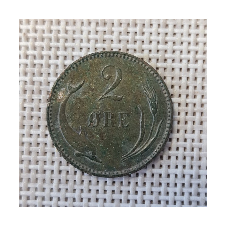 Denmark 2 Øre 1894 KM-793 VF
