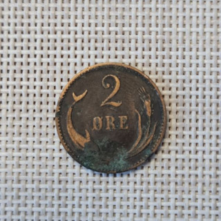 Denmark 2 Øre 1894 KM-793 VF