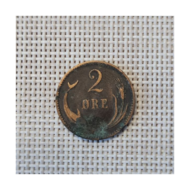 Denmark 2 Øre 1894 KM-793 VF
