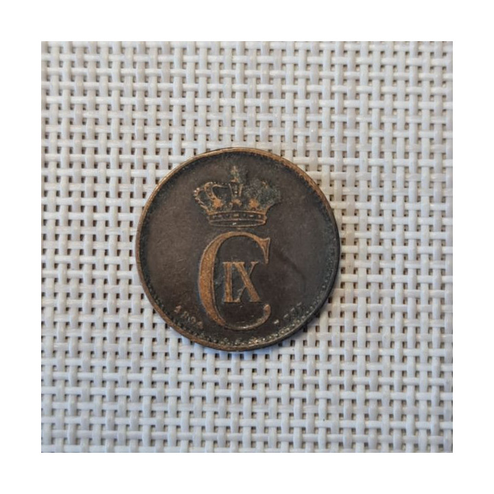 Denmark 2 Øre 1894 KM-793 VF