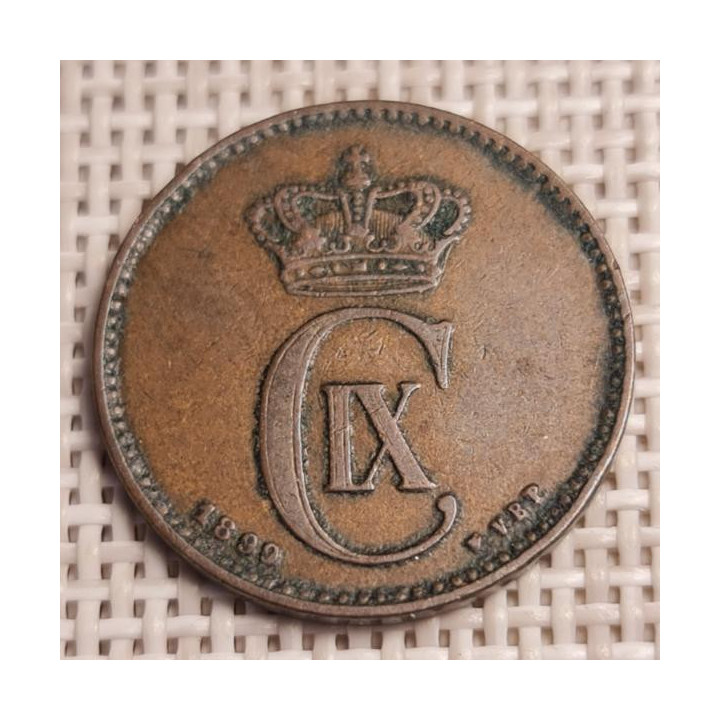 Denmark 2 Øre 1899 KM-793 VF
