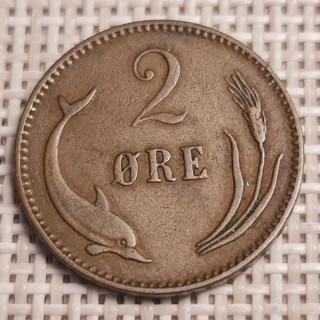 Denmark 2 Øre 1902 KM-793 VF
