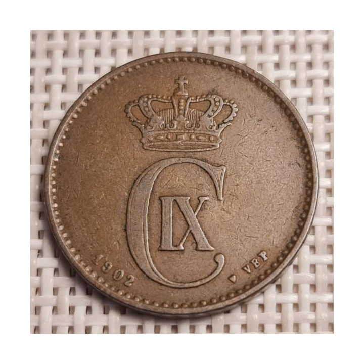 Denmark 2 Øre 1902 KM-793 VF