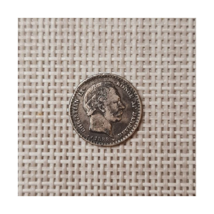 Denmark 10 Øre 1888 KM-795 F