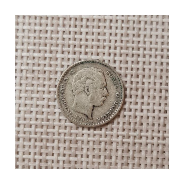 Denmark 10 Øre 1897 KM-795 VF