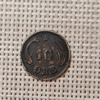 Denmark 10 Øre 1905 KM-795 F