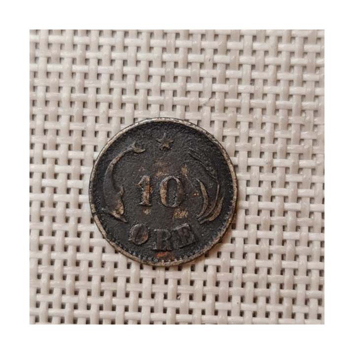 Denmark 10 Øre 1905 KM-795 F
